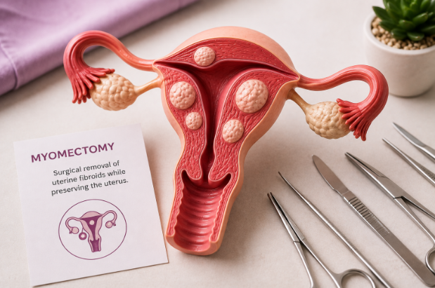Myomectomy surgery for uterine fibroids